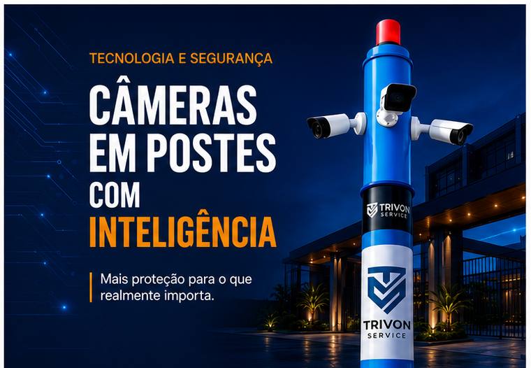 Câmeras inteligentes em postes